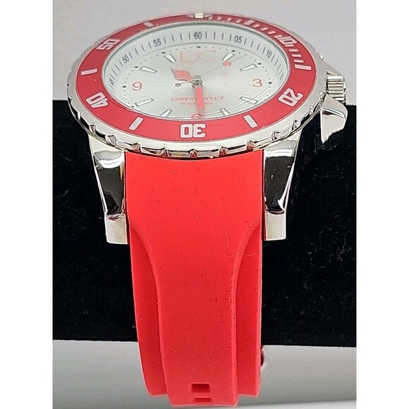 32West Styl'z Men's Watch RED Color Strap & Bezel New DC on dial = Dade County - Picture 9 of 12